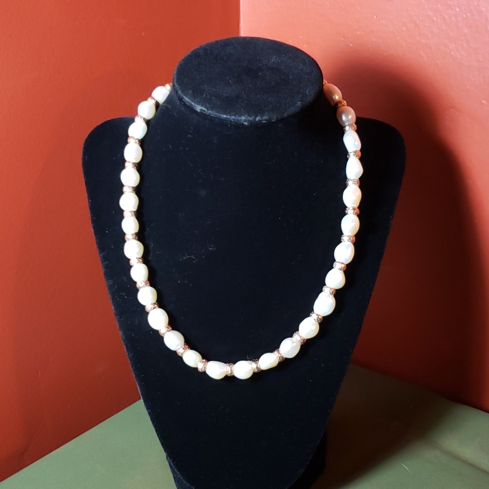 Honora Freshwater Pearl Bronze Necklace H Italy